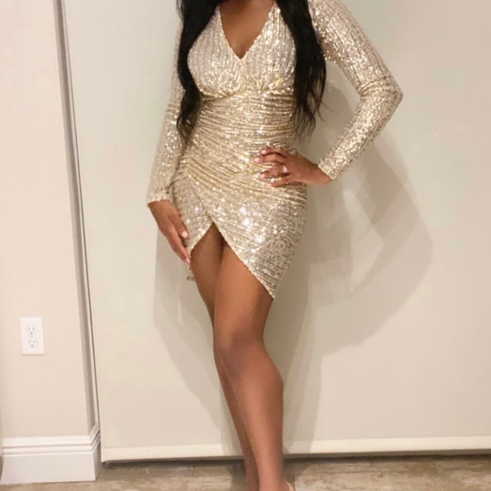 Hot Miami styles sequin dress